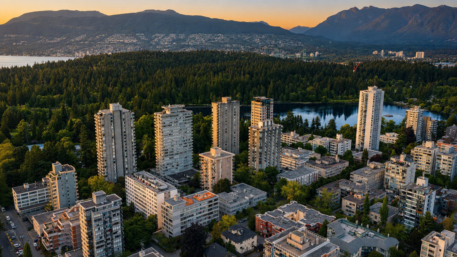 The West End between Stanley Park and English Bay