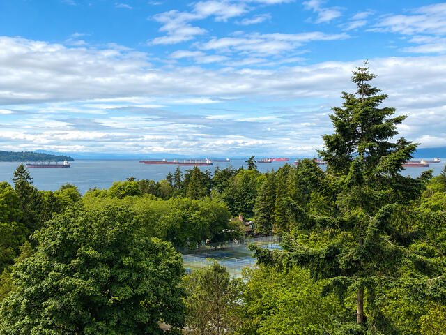 English Bay view from the suite